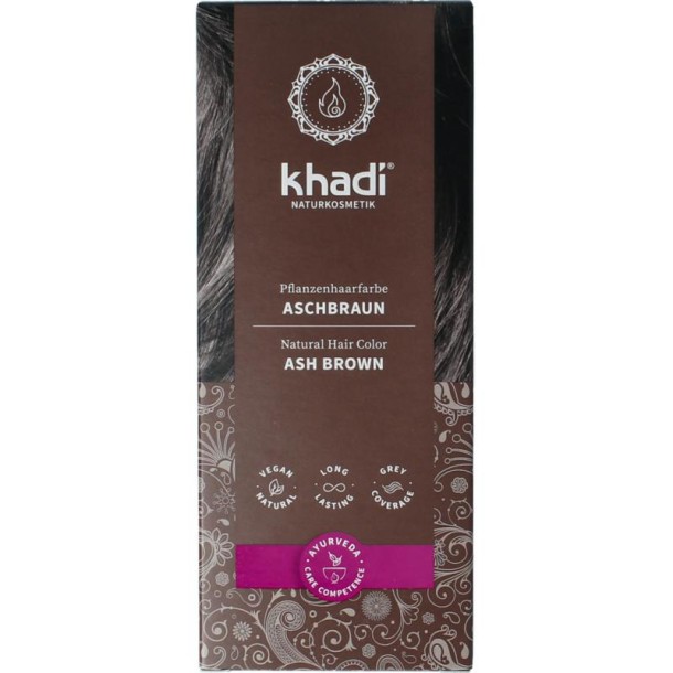 Khadi Haarkleur ash brown (100 Gram)