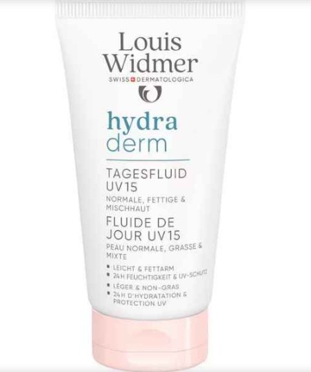 Louis Widmer Hydraderm Dag Fluide UV SPF 15 Zonder Parfum 50ML