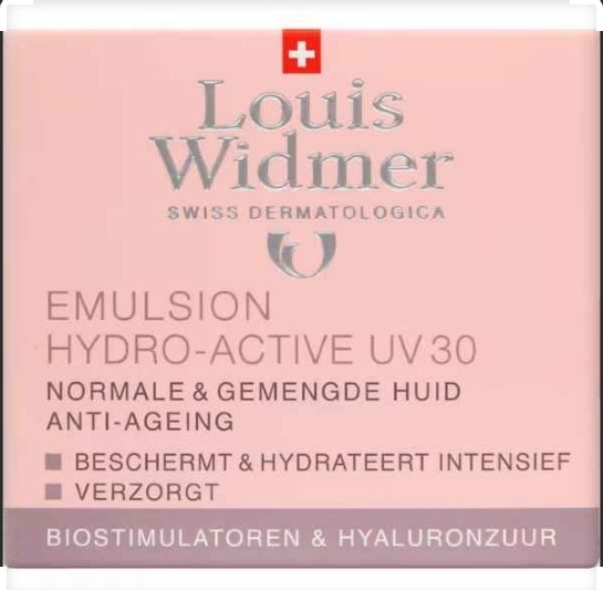 Louis Widmer Hydraderm Dagemulsie UV 30 Licht Geparfumeerd 50ML