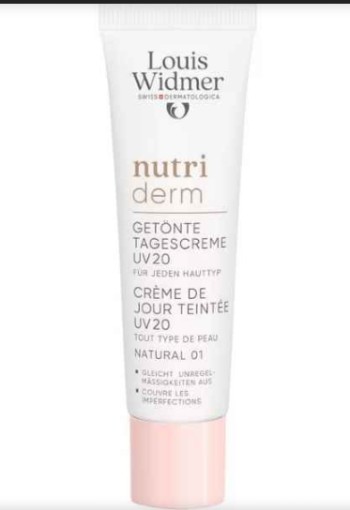 Louis Widmer Nutriderm Getinte Dagcrème UV SPF 20 Naturel 01 Zonder Parfum 30 ML