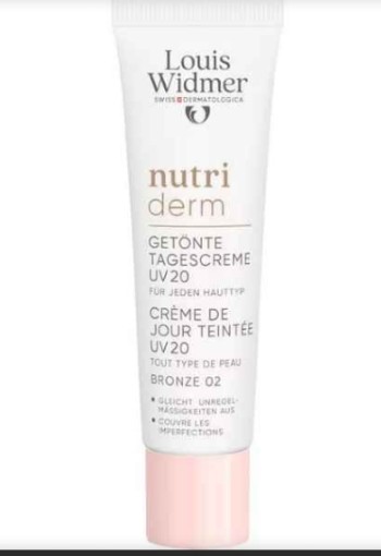 Louis Widmer Nutriderm Getinte Dagcrème UV SPF 20 Bronze 02 Zonder Parfum 30 ML