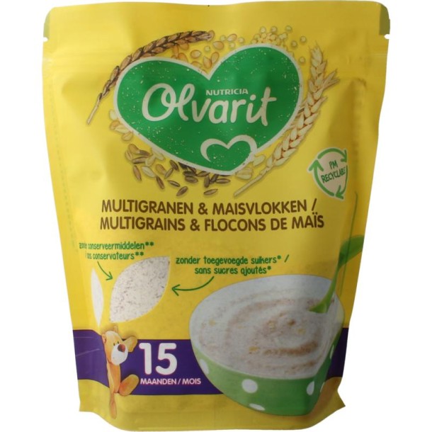 Olvarit Multigranen & maisvlokken 15M+ (200 Gram)