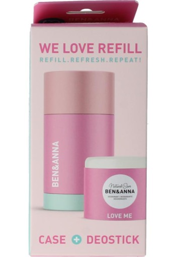 Ben & Anna Deostick love me case en refill (40 Gram)