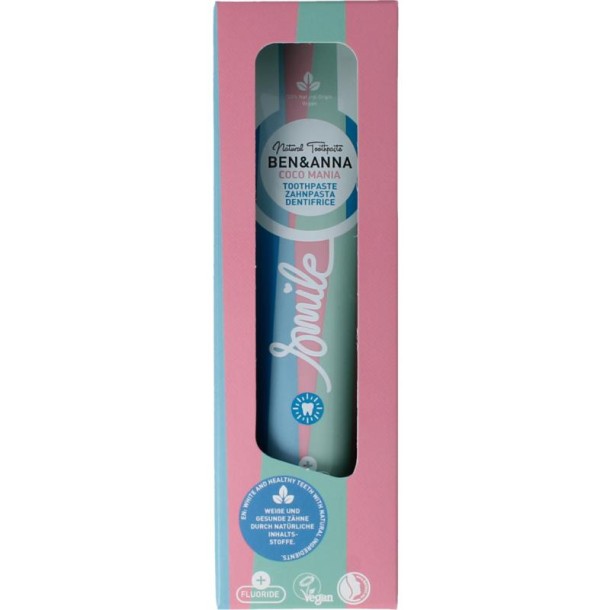 Ben & Anna Toothpaste smile coco mania (75 Milliliter)
