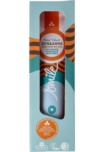 Ben & Anna Toothpaste smile cinnamon orange (75 Milliliter)
