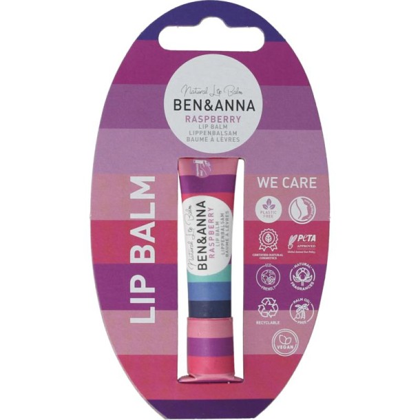 Ben & Anna Lipbalm raspberry (9 Gram)
