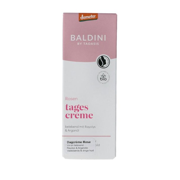 Baldini Dagcreme rijk rose bio demeter (50 Milliliter)