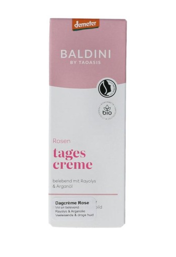 Baldini Dagcreme rijk rose bio demeter (50 Milliliter)