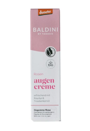 Baldini Oogcreme regenererend rose bio demeter (15 Milliliter)