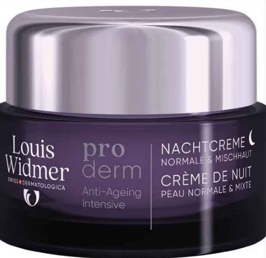Louis Widmer Proderm Nachtcrème Zonder Parfum 50ML