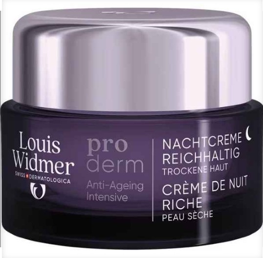 Louis Widmer Proderm Nachtcrème Rijke Textuur Licht Geparfumeerd 50ML