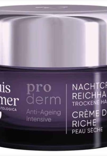 Louis Widmer Proderm Nachtcrème Rijke Textuur Licht Geparfumeerd 50ML