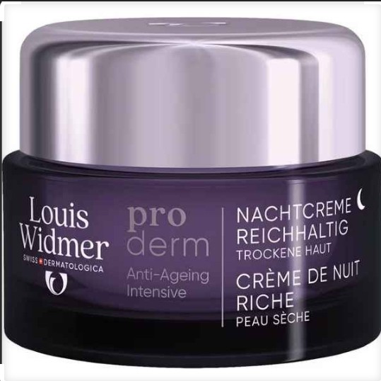 Louis Widmer Proderm Nachtcrème Rijke Textuur Zonder Parfum 50ML