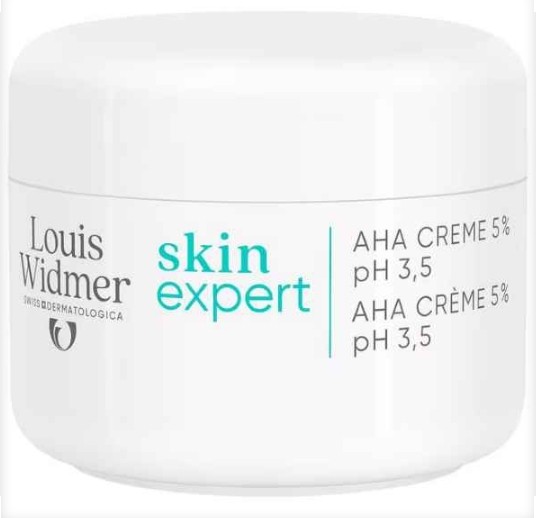 Louis Widmer Skinexpert Aha Crème 5 % Ph 3,5 Zonder Parfum 50ML