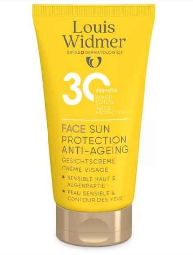 Louis Widmer Face Sun Protection Anti-Ageing SPF30 Zonder Parfum SPF30 50ML