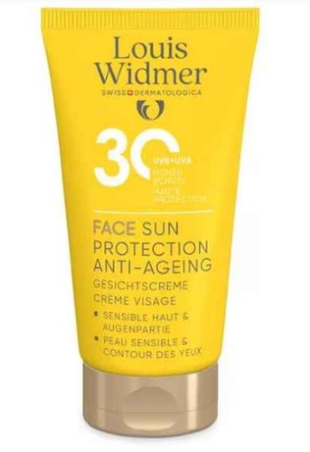 Louis Widmer Face Sun Protection Anti-Ageing SPF30 Zonder Parfum SPF30 50ML