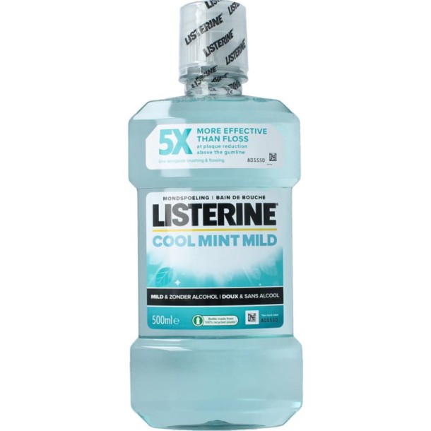 Listerine Mondwater coolmint mild (500 Milliliter)