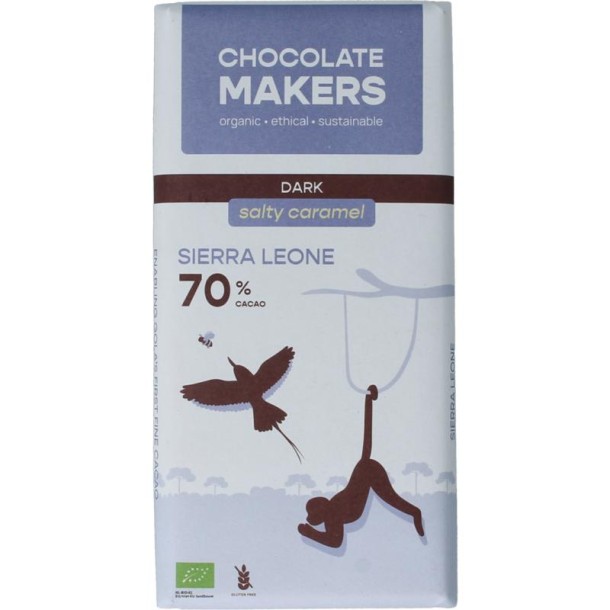Chocolatemakers Sierra Leone salty caramel 70% bio (80 Gram)