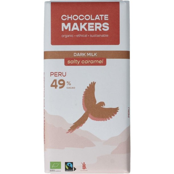 Chocolatemakers Fairtrade salty caramel 49% bio (80 Gram)