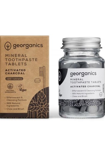 Georganics Toothpaste tablets active charcoal (120 Tabletten)