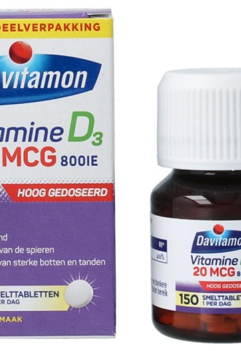 Davitamon Vitamine D 30mg 150 Smelttabletten