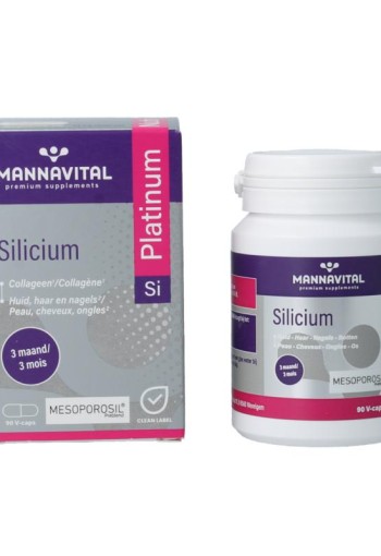 Mannavital Silicium platinum (90 Vegetarische capsules)
