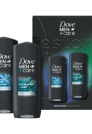 Dove Men+Care Cool Fresh & Minerals + Sage Duo Shower geschenkset 2x 250ml