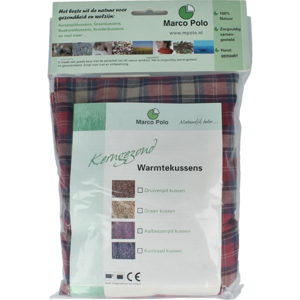 Marco Polo Aalbessenpitkussen 20 x 50cm (1 Stuks)
