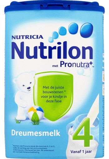 Nutrilon 4 Dreumes Groeimelk Poeder 800g.  2 stuks voor € 27,50