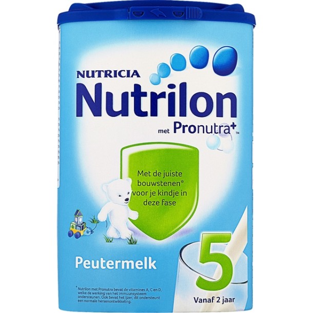 Nutrilon 5 Peuter Groeimelk Poeder 800g.  2 stuks voor € 27,50