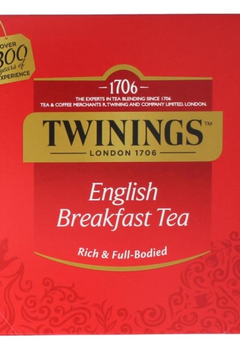 Twinings English breakfast envelop (50 Stuks)
