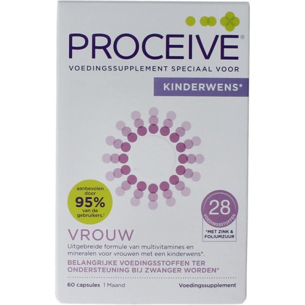 Proceive Kinderwens vrouw (60 Capsules)