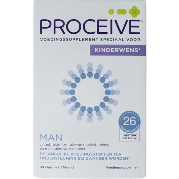 Proceive Kinderwens man (60 Capsules)