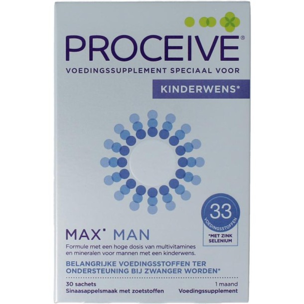 Proceive Kinderwens max man sachets (30 Stuks)