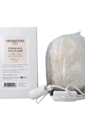 Aroma Vera Himalaya zoutlamp wit 2-3kg (1 Stuks)