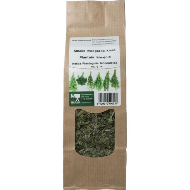 Marma Smalle weegbree kruid (100 Gram)
