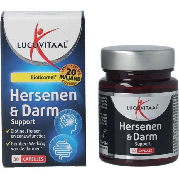 Lucovitaal Hersenen & darm support Bioticomel (30 Capsules)