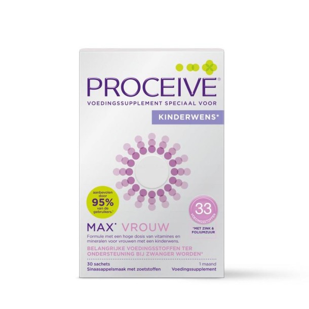 Proceive Kinderwens max vrouw sachets (30 Stuks)