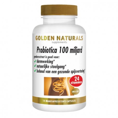 Golden Naturals Probiotica 100 miljard (14 capsules) 14vc