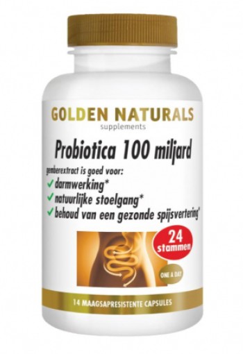 Golden Naturals Probiotica 100 miljard (14 capsules) 14vc