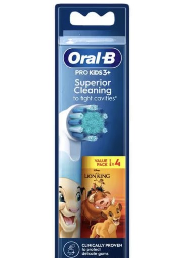 Oral-B Pro Kids Lion King Opzetborstels - 4 stuks