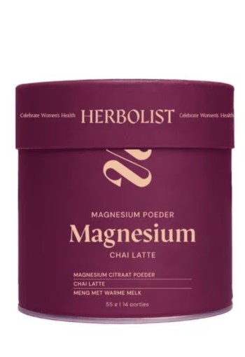 Herbolist magnesium poeder beauty chai latte