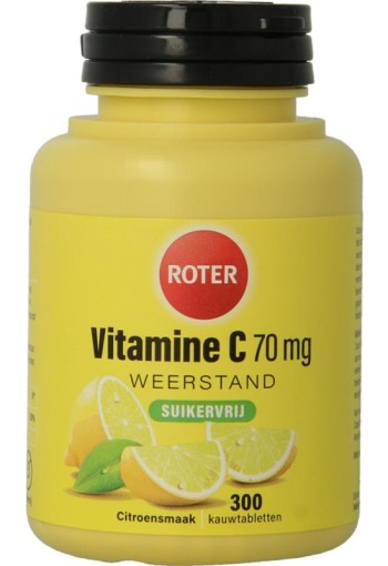 Roter Vitamine C 70 mg suikervrij (300 Kauwtabletten)