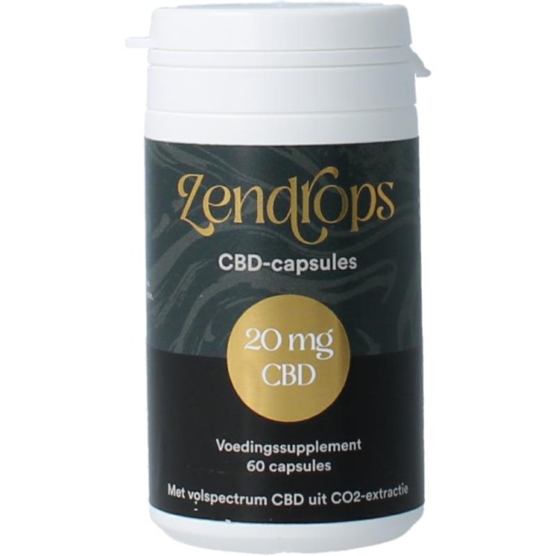 Zendrops CBD capsules 20mg (60 Capsules)