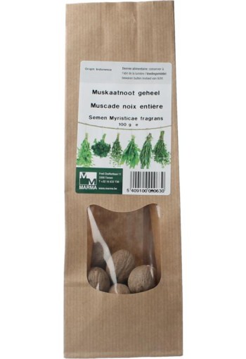 Marma Muskaatnoot geheel (100 Gram)