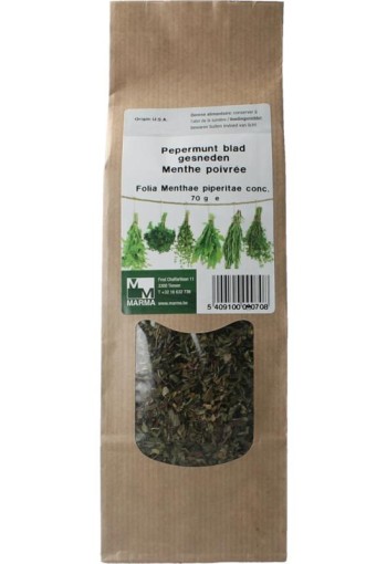 Marma Pepermuntblad gesneden (70 Gram)