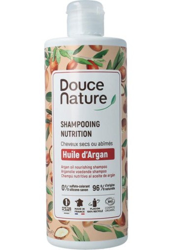 Douce Nature Shampoo arganolie voedend (350 Milliliter)