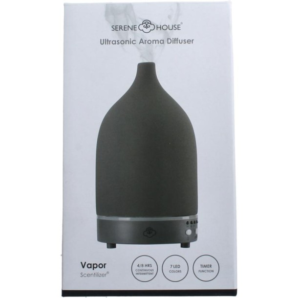 Serene House Aroma diffuser vapor antraciet (1 Stuks)