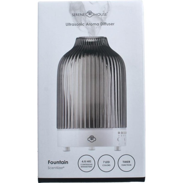 Serene House Aroma diffuser fountain antraciet (1 Stuks)