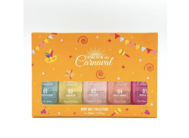 Amour de Carnaval Bodymist giftset mini's 5x50ml